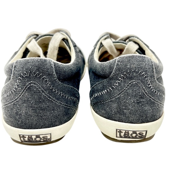Taos Women's Star Charcoal Wash Canvas Lace Up Sneakers size 7/38 - Picture 6 of 12